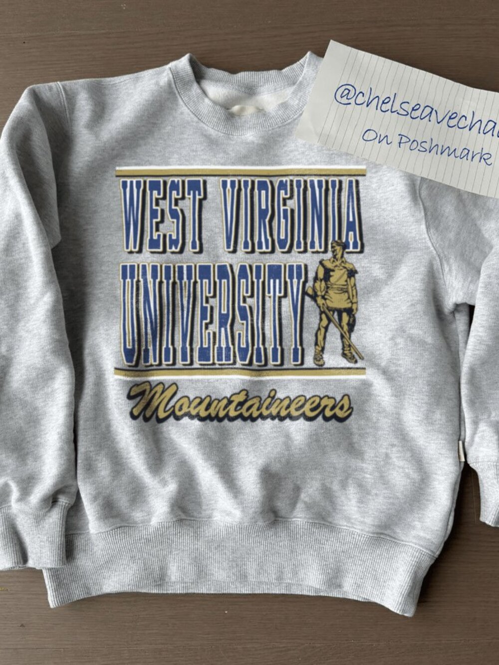 Vintage WVU West Virginia Crewneck Sweatshirt, West Virginia University Shirt